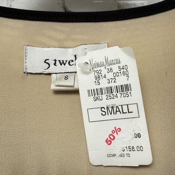 NEIMAN MARCUS 5 Twelve Dress Small Fringe Flapper Black Lace NWT - Picture 9 of 10